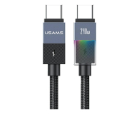 Kabel USB USAMS Kabel PD 240W USB-C/USB-C 1,2m stalowy
